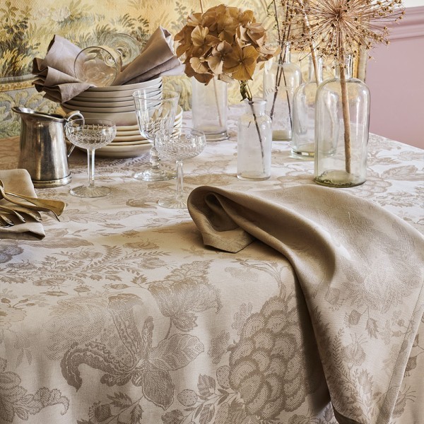 Leinen Tischdecke Giverny - Farbe Naturel