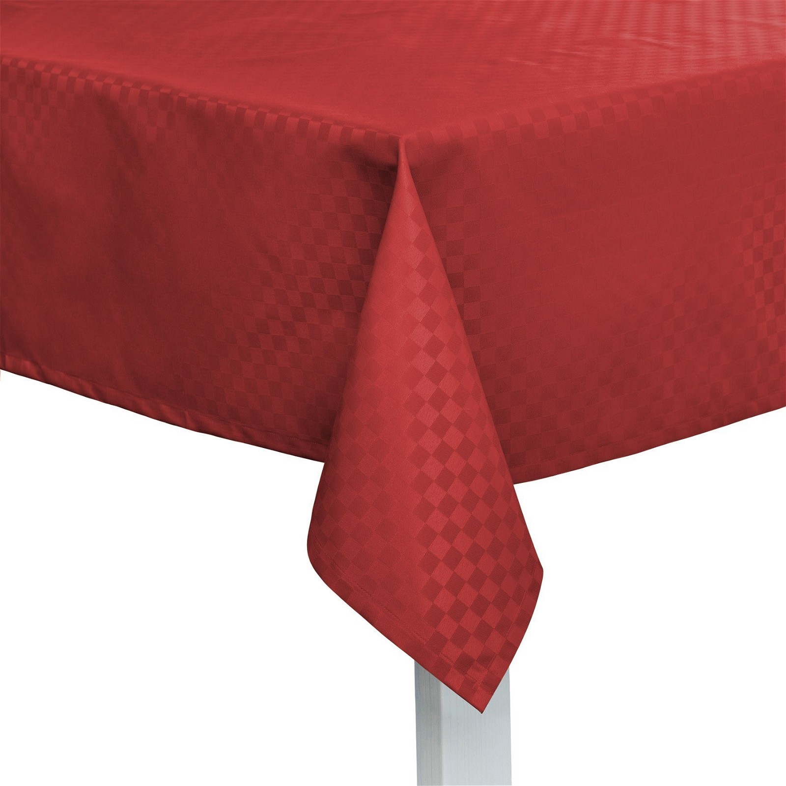 Tischdecken im Farbton Rot